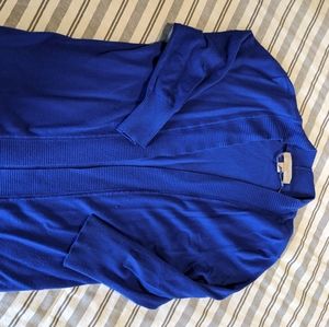 Blue cardigan